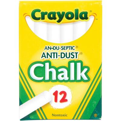 Crayola Anti-Dust Chalk 12ct