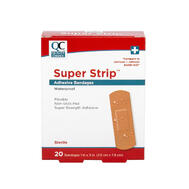 QC Super Strip Adhesive Bandages 2.5cm x 7.6cm 20ct: $6.00