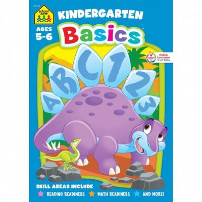 School Zone  Kindergarten Basics Workbook 32 Pages
