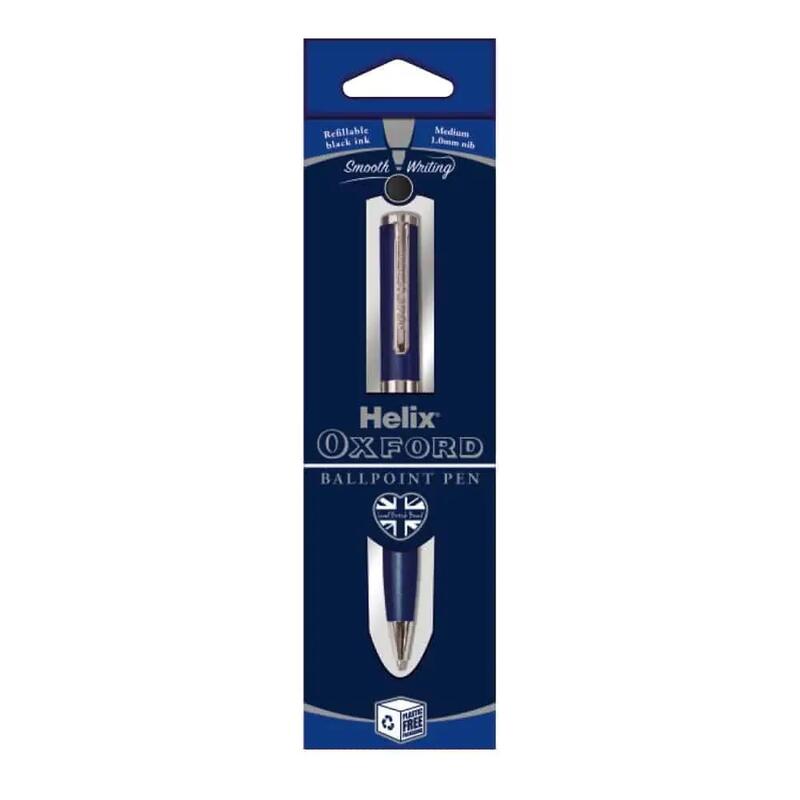 Helix Oxford Ball Point Ben Dark Blue 1 count