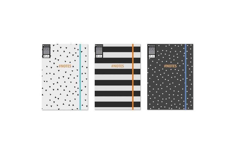 Notebook A4 Hardback 200pg Bright Geo