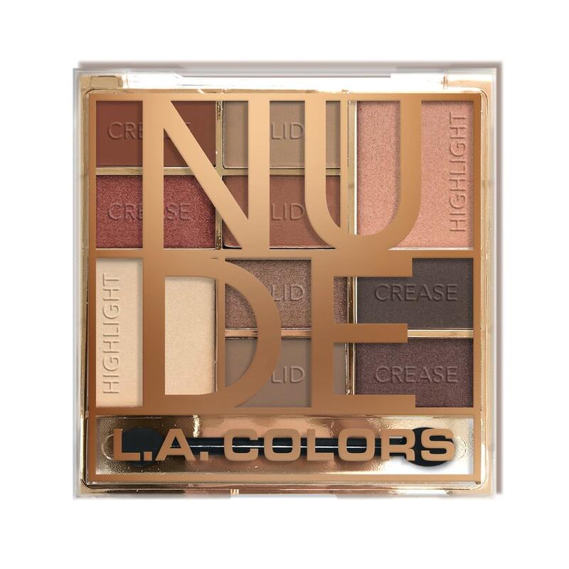 L.A. Colors Color Block Eyeshadow Palettes Nude 1 count