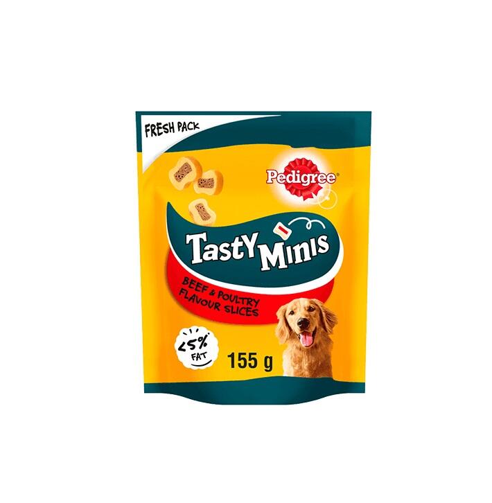 Pedigree Tasty Minis Beef & Poultry 155g: $8.00