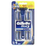 Gillette Blue 3 Hybrid Razors 9 count: $0.00