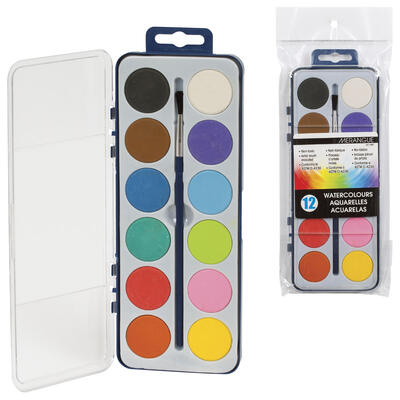 Merangue Dry Cake Paint Set 12 Colours