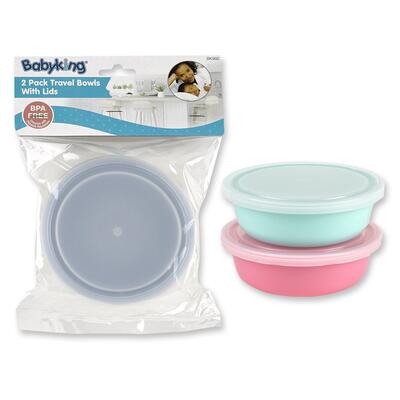Babyking Travel Bowls With Lids 2 ct
