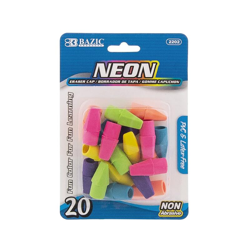 Bazic Neon Eraser Top 20ct: $3.00