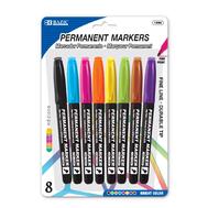 Bazic Bright Colors Fine Tip Permanent Markers: $8.00