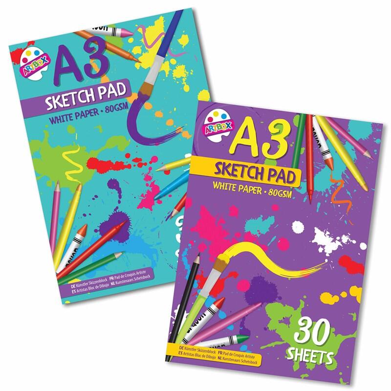 A3  Sheet Sketch Pad 2 designs 30ct