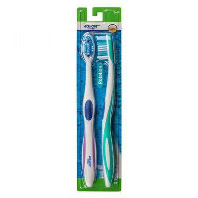 Equate Rotation Soft Toothbrush 2pk: $6.00