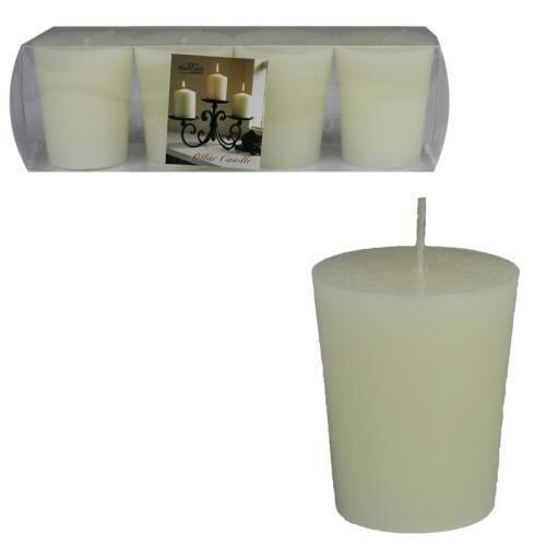 Off White Votive Candle 1.5x2 Inches 4pc: $7.00
