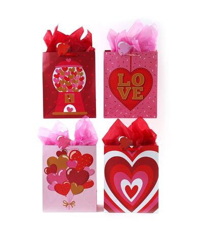 Extra Large Valentine Gift Bag Happy Hearts Assorted 1 count: $7.00