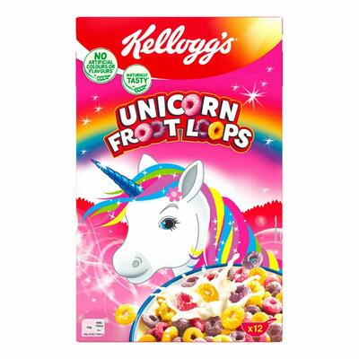 Kelloggs Fruit Loops Unicorn 375gm: $20.00