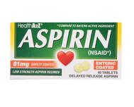 Health A2Z Aspirin 40 Tabs: $0.00