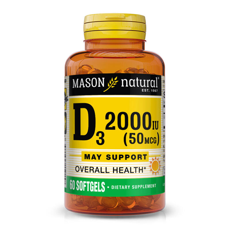 Mason Vitamin D-3 2000IU Softgels 60'S