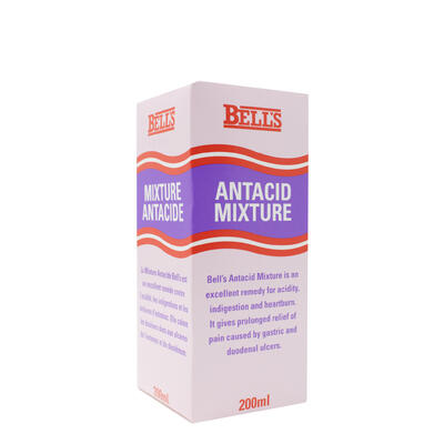 Bells Antacid Mixture 200 ml: $9.00