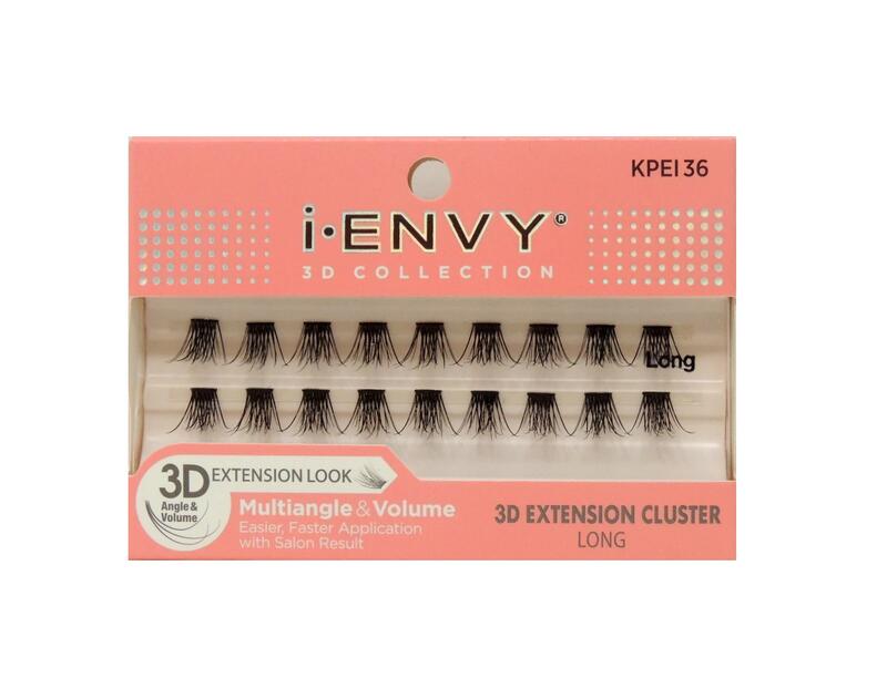 I-Envy Multi-Angle & Volume Lashes 3D Extension Cluster Singles Long