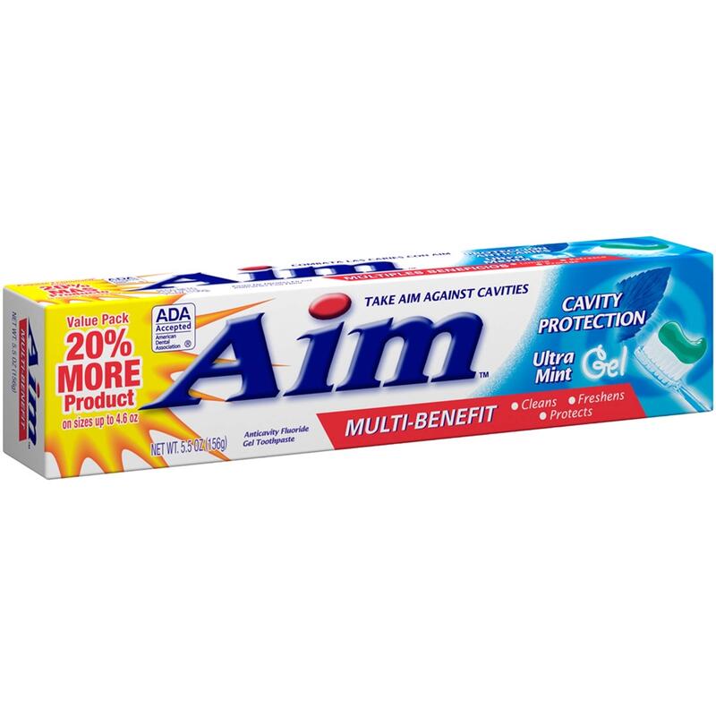 Aim Cavity Protection Multi-benefit Ultra Mint Gel Toothpaste 5.5 oz: $5.99