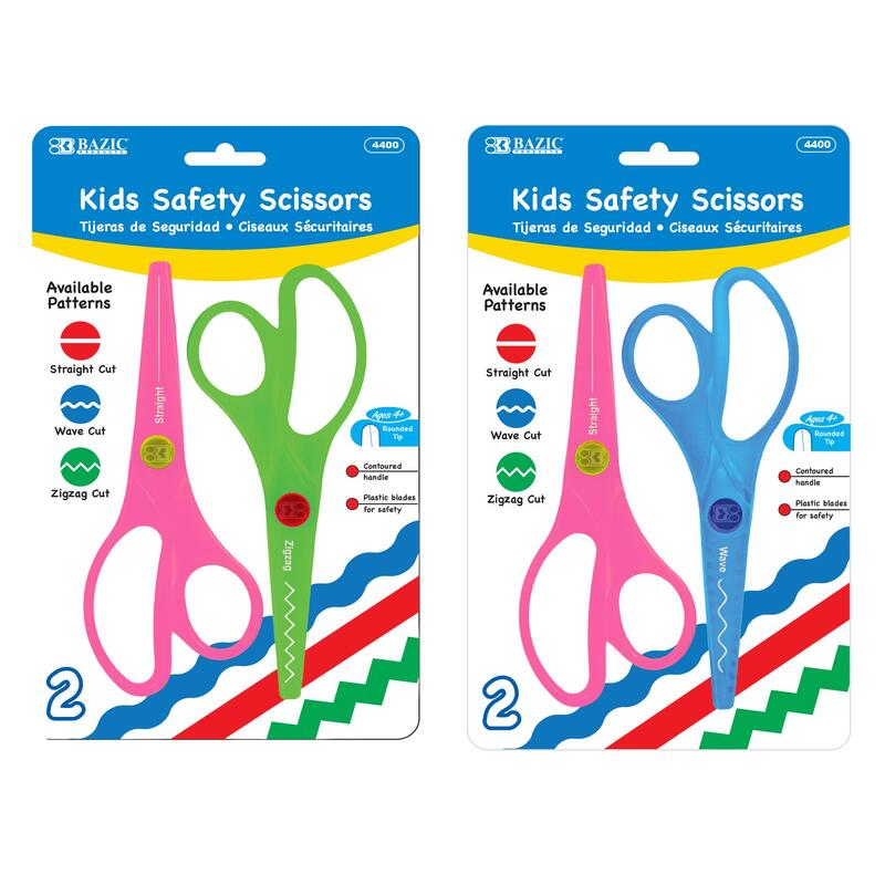 Bazic Fluorescent Safety Scissors 5 1/2