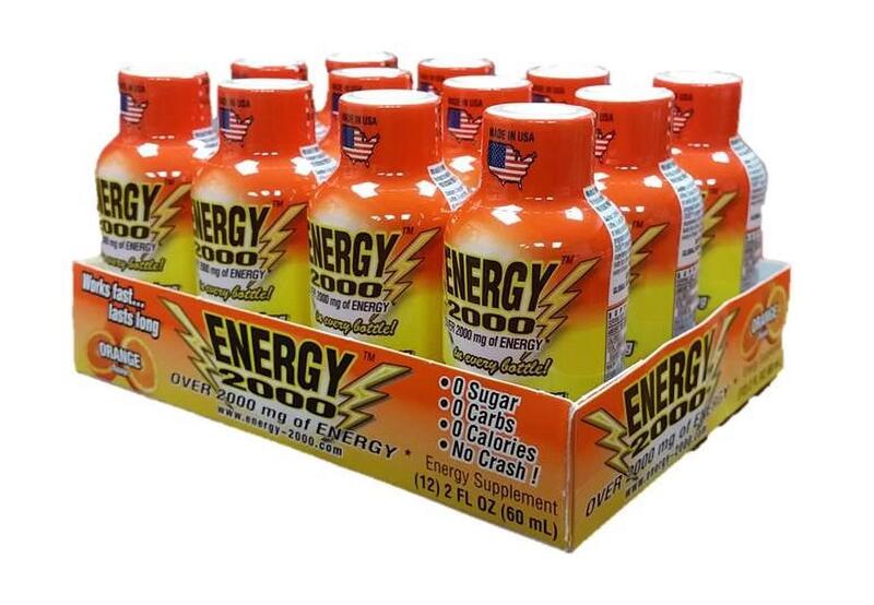 Orange Energy 2000 Drink Shots 2oz