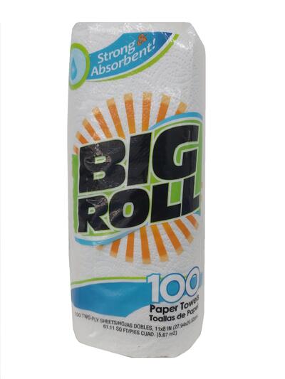 Big Roll Paper Towels 100shts: $6.00