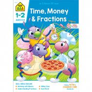 School Zone Time Money and Fractions Grades 1 to 2 Workbook: $0.00