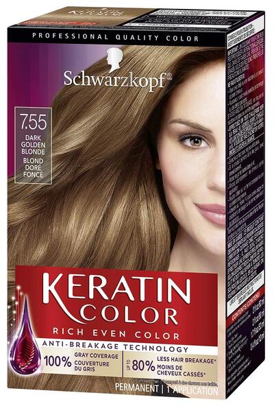Schwarzkopf Keratin Colour Dark Golden Blonde: $18.00