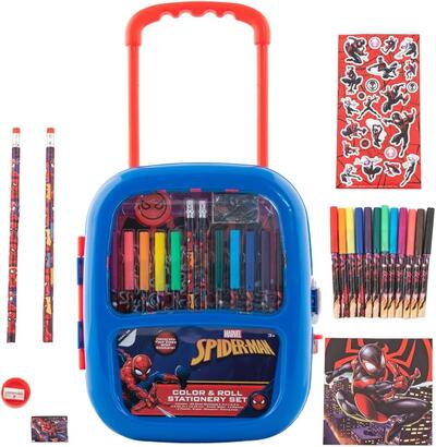 Spiderman Color & Roll Activity Set 38pcs