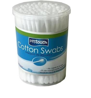 Protrouch Cotton Swab 180 In Round Canister: $7.00