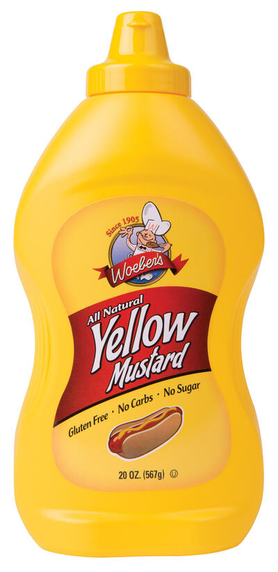 Woeber's Natural Yellow Mustard 20oz: $10.00