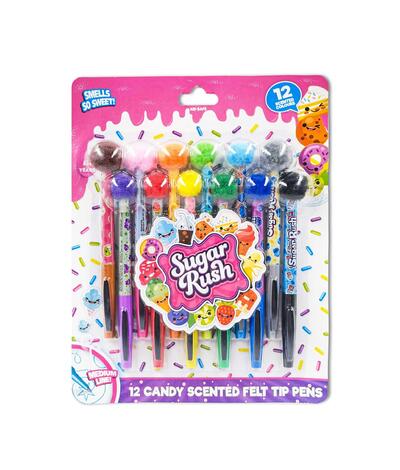 Sugar Rush Pom Pom Fineliners 12 pack