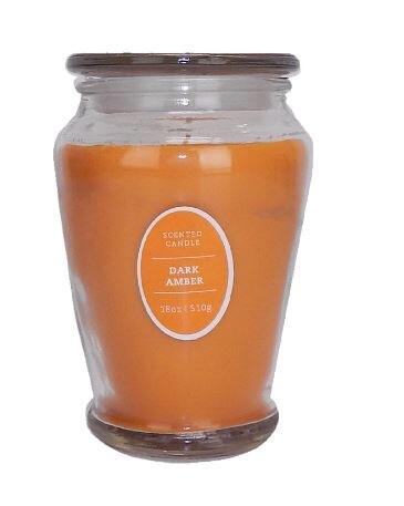 Jar Scented Candle Dark Amber 18oz