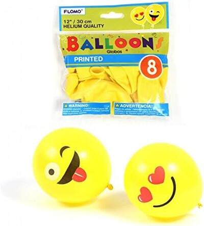 Happy Faces Balloons 8pk