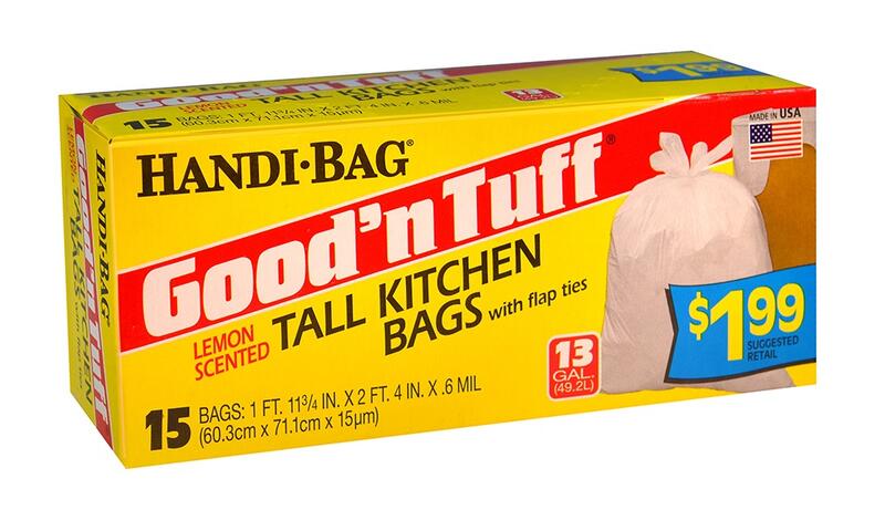 Handi Bag Good n' Tall Tuff Kitchen Bags (13 Gallon) 15 count: $8.00