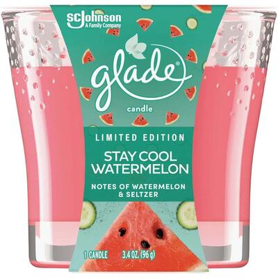 Glade 1 Wick Candle Stay Cool Watermelon 3.4oz