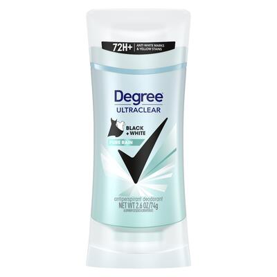 Degree Ultra Clear Pure Rain Antiperspirant Dedorant 2.6oz: $16.00