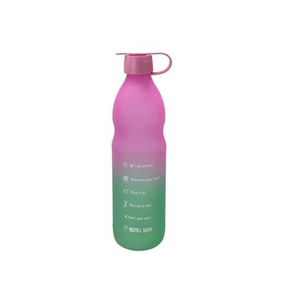 Double Color Painted Water Bottle Pink 1 count