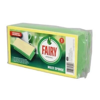 Fairy Original Sponge Scourer Green 2pk