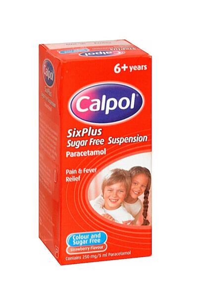 Calpol Six Plust Alchol Free Ml Oral Suspe 250 mg