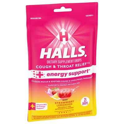 Halls Cough & Throat Energy Support