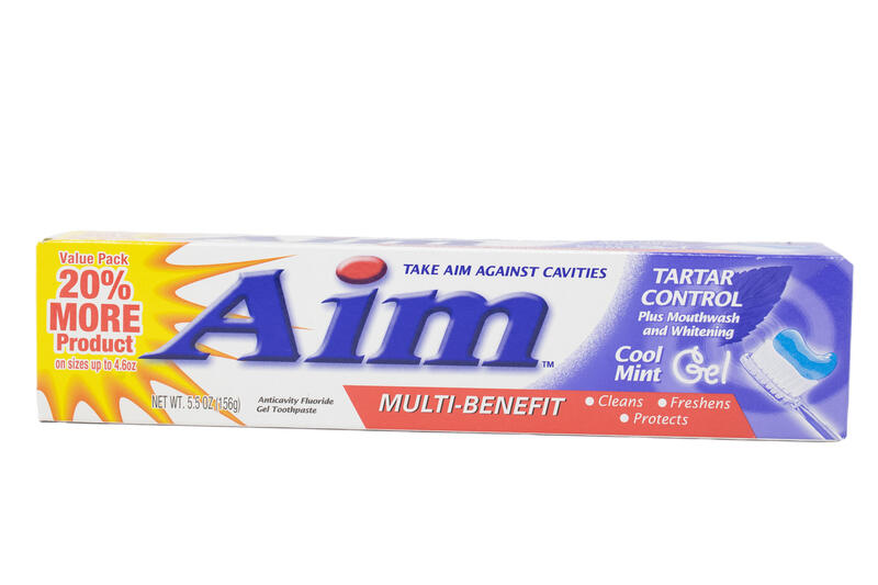 Aim Multi-Benefit Tartar Control Cool Mint Gel Toothpaste 6 oz