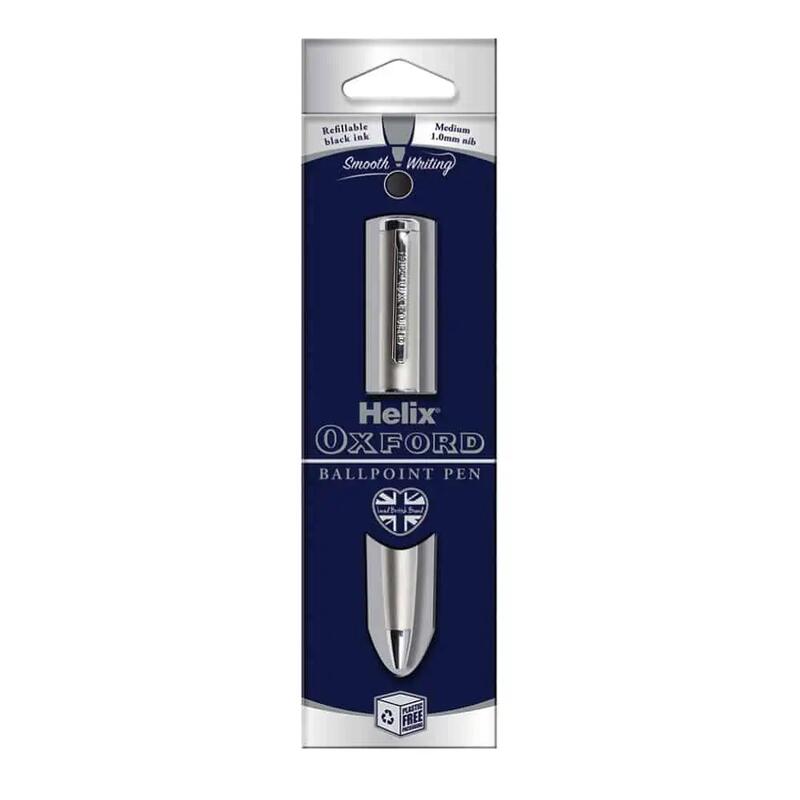 Helix Oxford Stainless Steel Ballpoint Pen 1 count