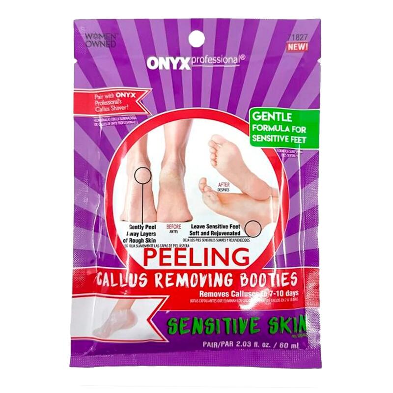 Onyx Sensitive Skin Peeling Callus Removing Booties 2oz