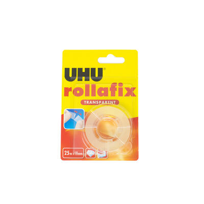 UHU Rollafix Transparent Tape 25m x 19mm: $6.00