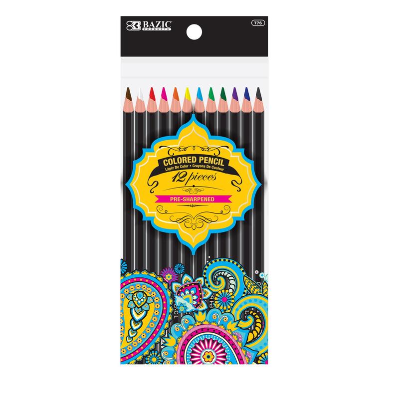 Bazic Color Pencil Designer Series Writing Utensils Cheap 12 Pack