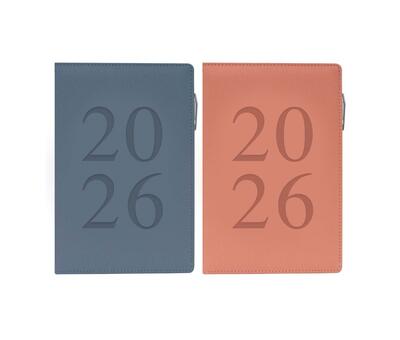 Organiser Diary A5 DAP PU Index with Pen Assorted 1 count