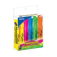 Bazic Highlighters Assorted Fluorescent Colors Chisel 12ct: $0.00