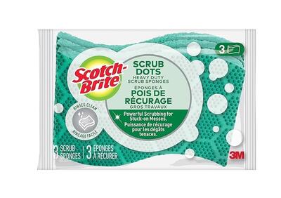 Scotch Brite Scrub Dots Heavy Duty Scrub Sponges 3 pack