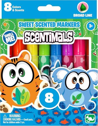 Scentimals Board Line Scented Markers 8ct