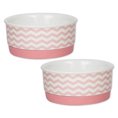 Bone Dry Ceramic Pet Collection Chevron Small Set Assorted